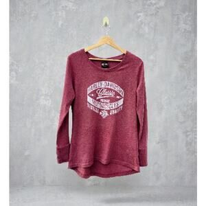 Womens Harley Davidson Pink Long Sleeve Tshirt M